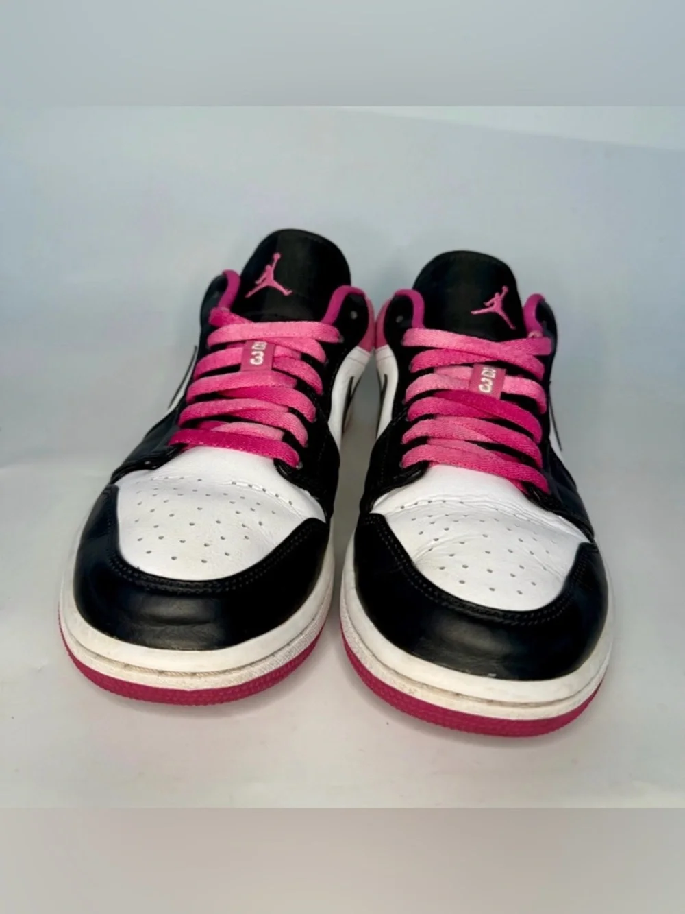 Nike Air Jordan 1 Low SE Fuchsia Men’s Size 9 US CK3022-005 Pink Black White - Picture 4 of 11
